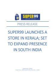 Super99 Launches a store in Kerala; Set to Expand Presence in South india