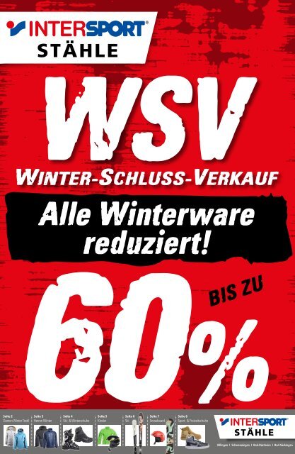 Winterschlussverkauf 2018 Bad Dürrheim, VS-Villingen und VS-Schwenningen