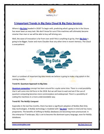 5 Important Trends in Big Data Cloud & Big Data Services