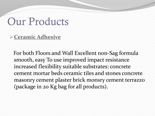 Tile mate manufacture in India