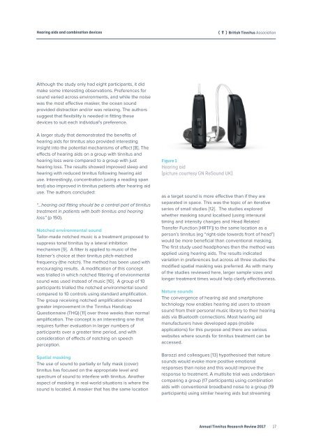 Hearing Aids and Combination Devices