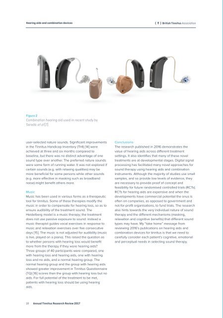 Hearing Aids and Combination Devices