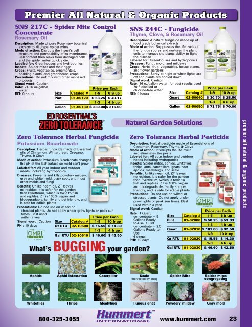 2018-2019 Horticultural Catalog