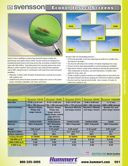 2018-2019 Horticultural Catalog