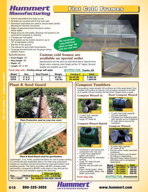 2018-2019 Horticultural Catalog