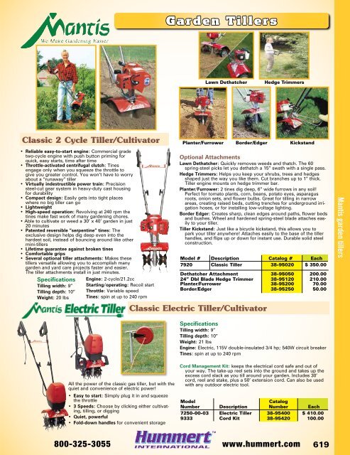 2018-2019 Horticultural Catalog