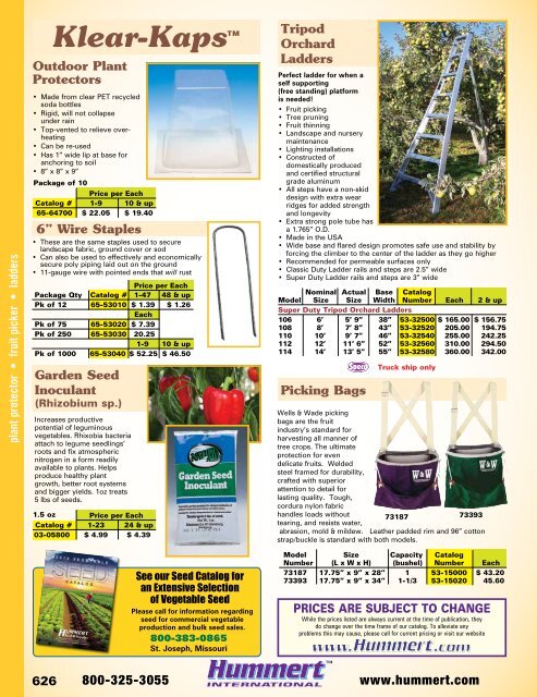 2018-2019 Horticultural Catalog