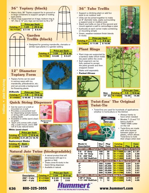 2018-2019 Horticultural Catalog