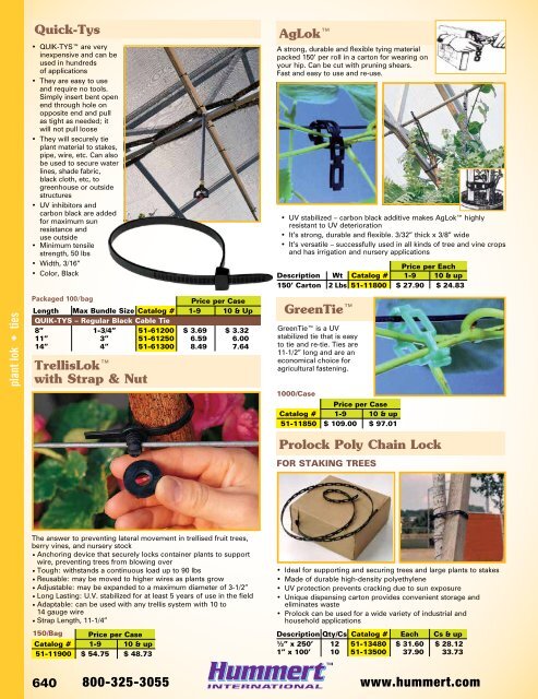 2018-2019 Horticultural Catalog