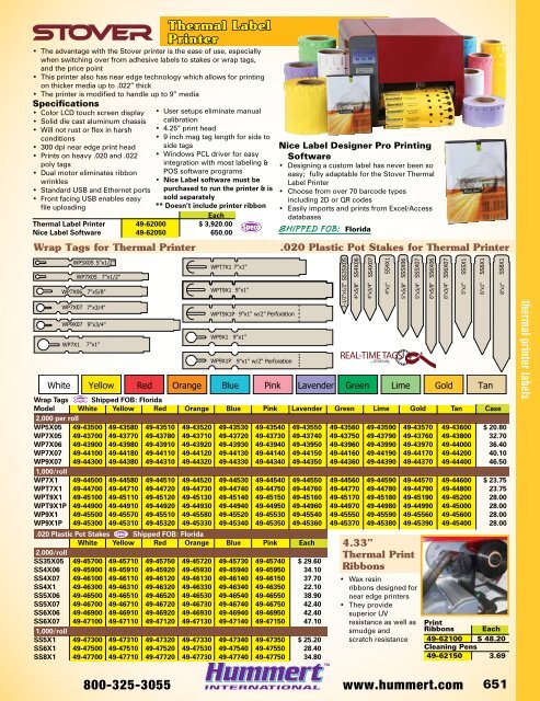 2018-2019 Horticultural Catalog