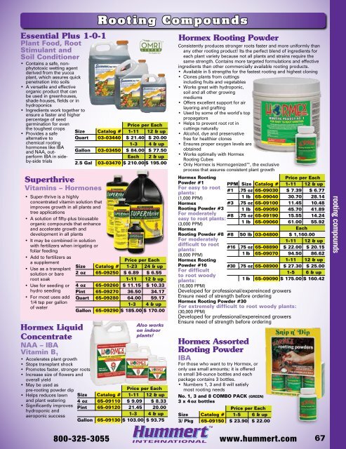 2018-2019 Horticultural Catalog