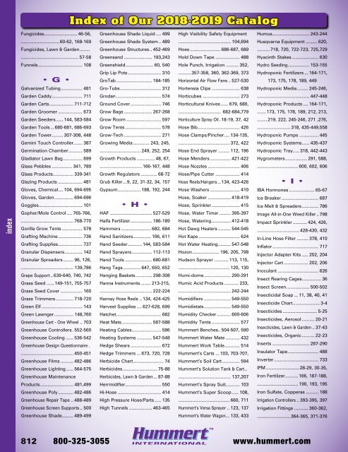 2018-2019 Horticultural Catalog