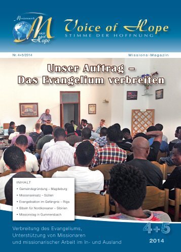 Voice of Hope Magazin 4-5/14