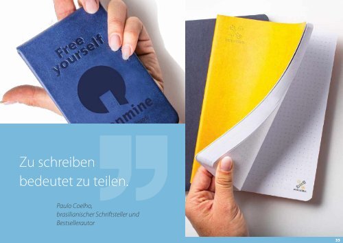 Notizbücher und Kalender/Agenden mit Firmenlogo bedruckt