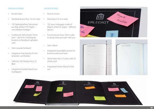 Notizbücher und Kalender/Agenden mit Firmenlogo bedruckt