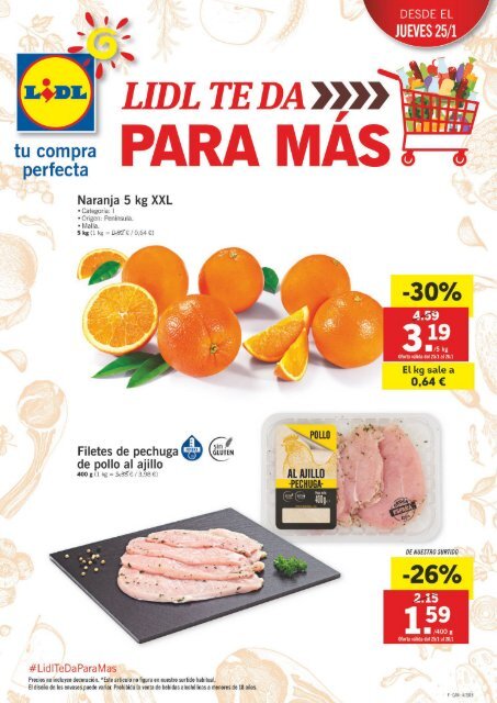LIDL Canarias folleto ofertas del 25 al 31 de enero 2018