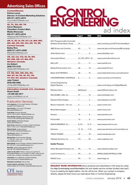 Control Engineering - January 2018 (R) &#039;I&#039;