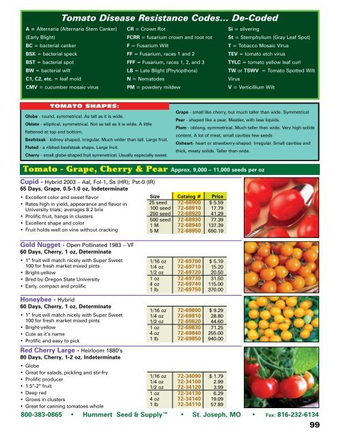 2018 Seed Catalog