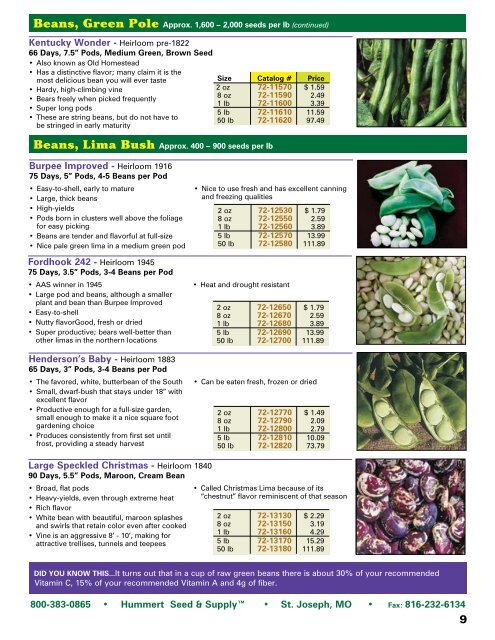 2018 Seed Catalog