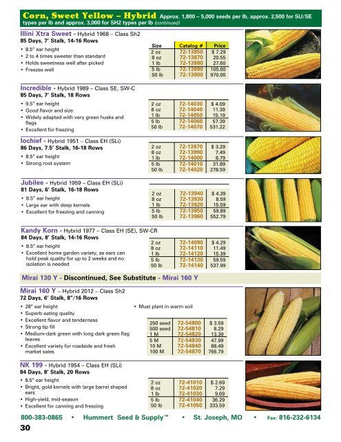 2018 Seed Catalog