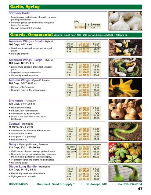 2018 Seed Catalog