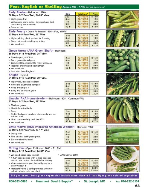 2018 Seed Catalog