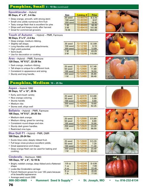 2018 Seed Catalog