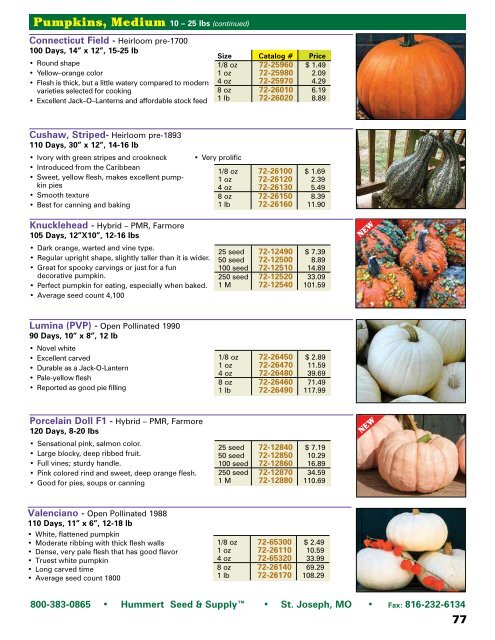 2018 Seed Catalog