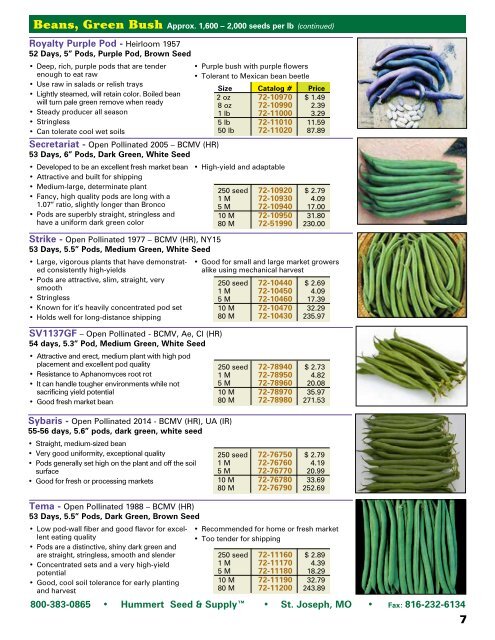 2018 Seed Catalog