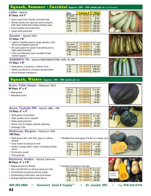 2018 Seed Catalog