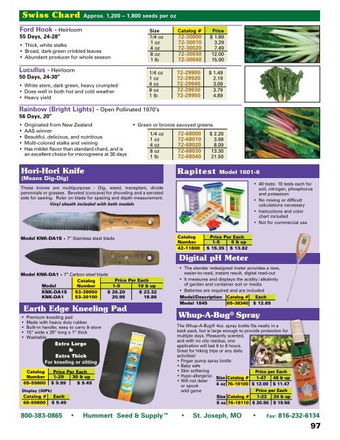 2018 Seed Catalog