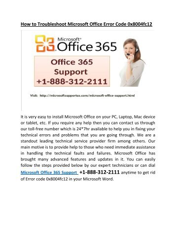 Office 365  Support Number at +1-888-312-2111