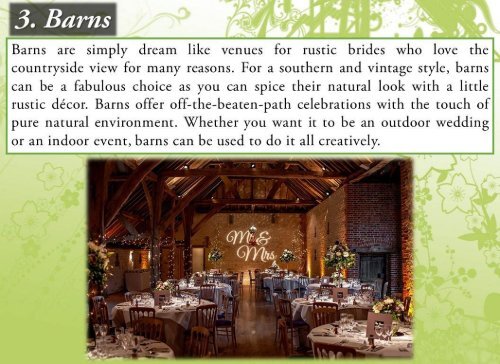 5 Types of Wedding Venues You Can Choose For Your Special Day