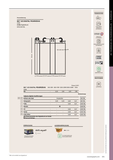 BIC Feuerzeuge