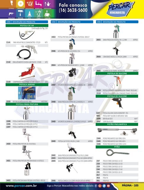 Catálogo de Produtos 2017 - Grupo Percar Atacadista