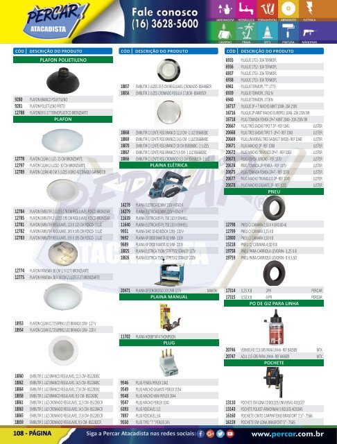 Catálogo de Produtos 2017 - Grupo Percar Atacadista