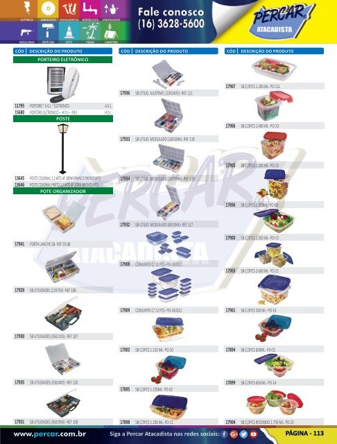 Catálogo de Produtos 2017 - Grupo Percar Atacadista