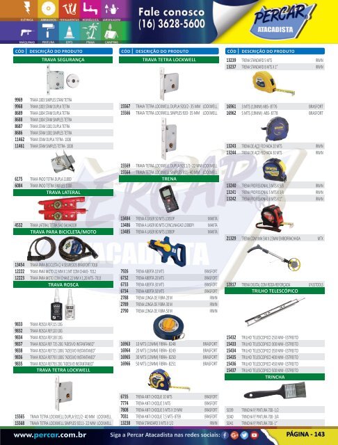 Catálogo de Produtos 2017 - Grupo Percar Atacadista