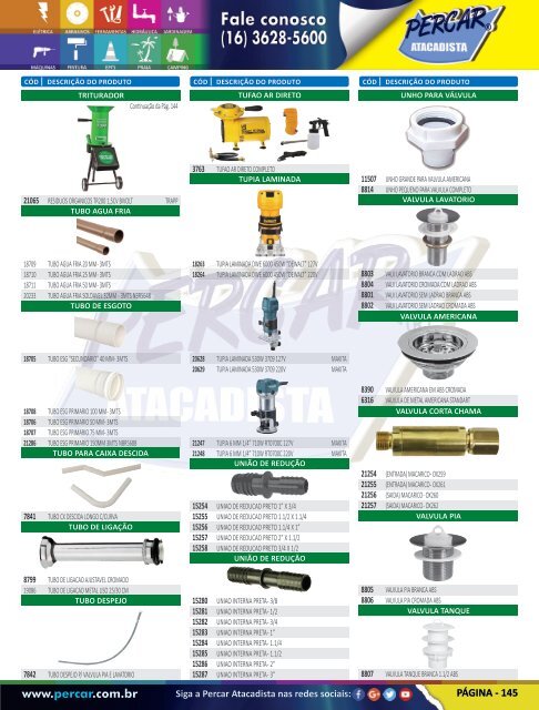 Catálogo de Produtos 2017 - Grupo Percar Atacadista