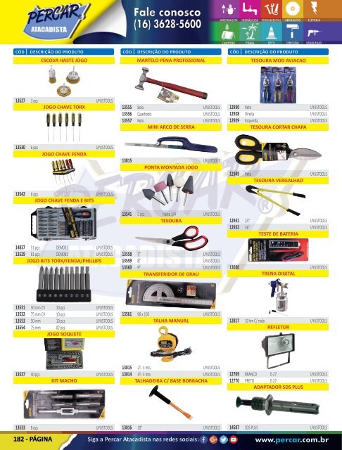 Catálogo de Produtos 2017 - Grupo Percar Atacadista