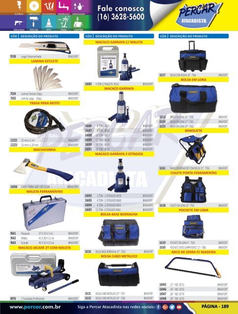 Catálogo de Produtos 2017 - Grupo Percar Atacadista