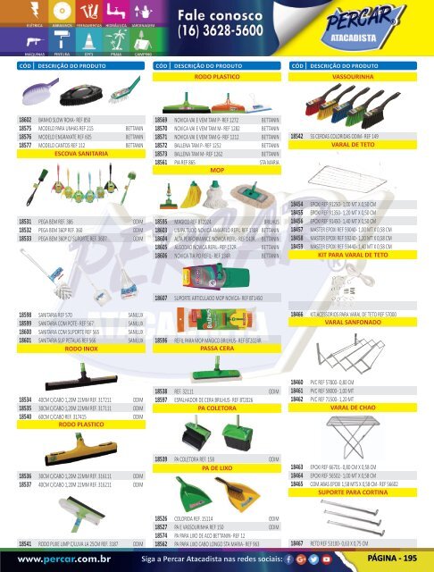 Catálogo de Produtos 2017 - Grupo Percar Atacadista