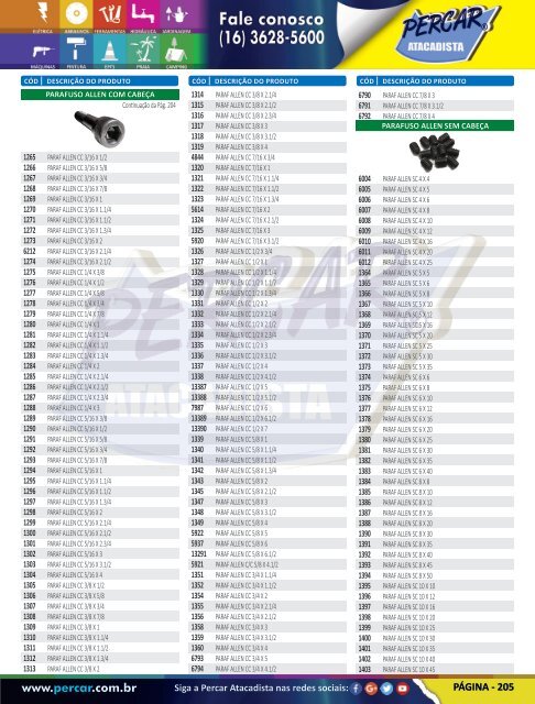 Catálogo de Produtos 2017 - Grupo Percar Atacadista