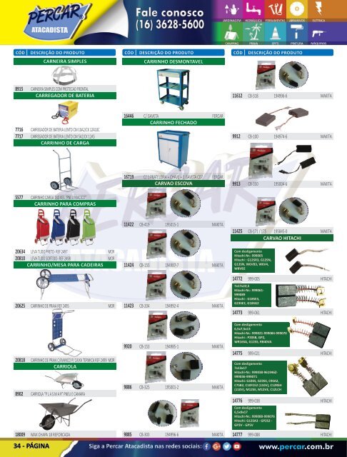 Catálogo de Produtos 2017 - Grupo Percar Atacadista