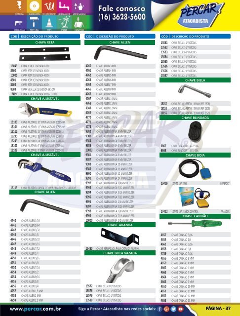Catálogo de Produtos 2017 - Grupo Percar Atacadista