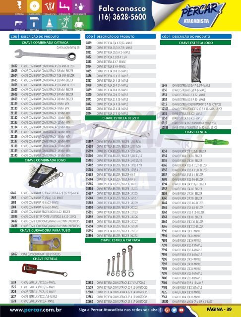 Catálogo de Produtos 2017 - Grupo Percar Atacadista