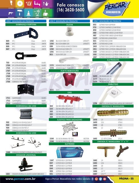 Catálogo de Produtos 2017 - Grupo Percar Atacadista