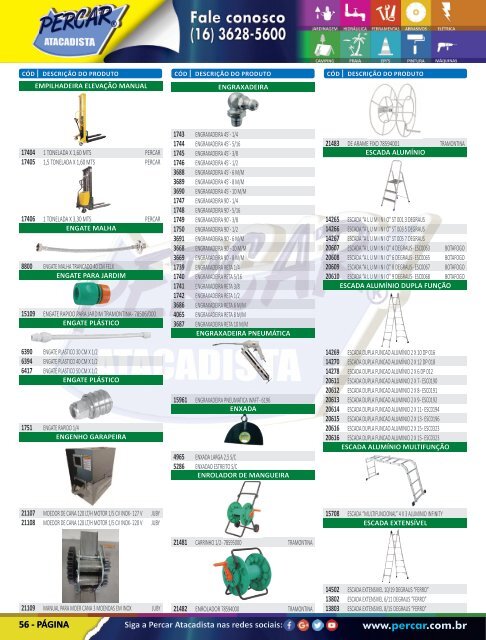 Catálogo de Produtos 2017 - Grupo Percar Atacadista