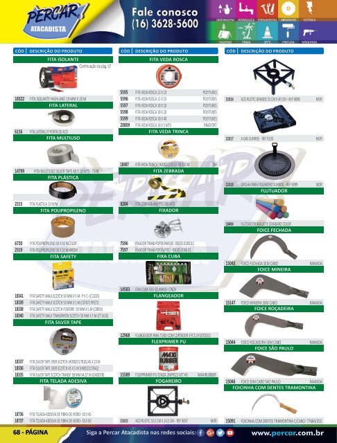 Catálogo de Produtos 2017 - Grupo Percar Atacadista