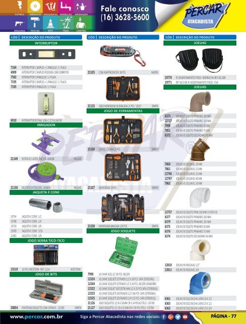 Catálogo de Produtos 2017 - Grupo Percar Atacadista